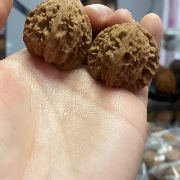 文玩核桃把件34黄杆蜡皮