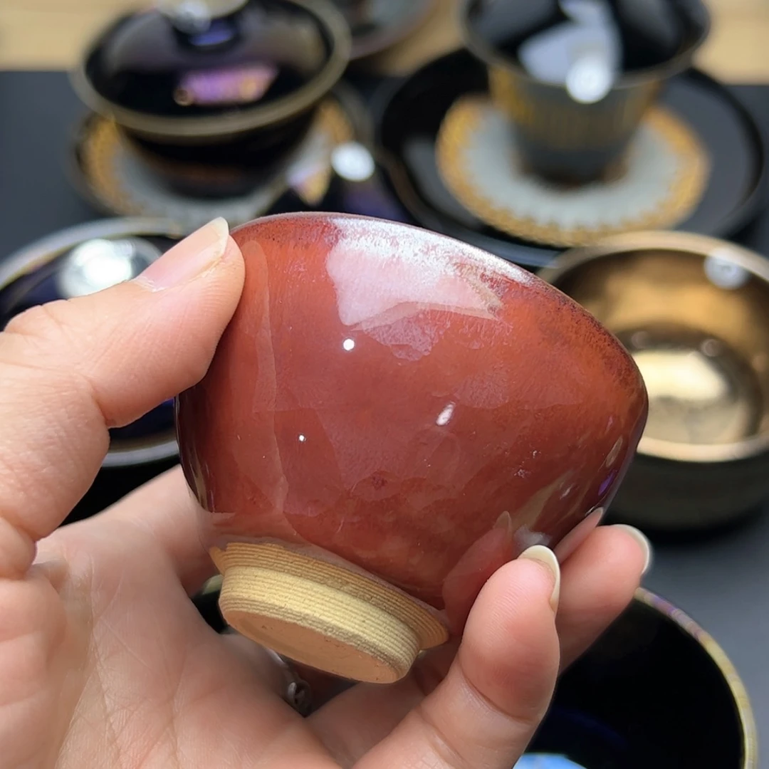 【闪购商品】茶盏倾*。建窑建盏主人杯