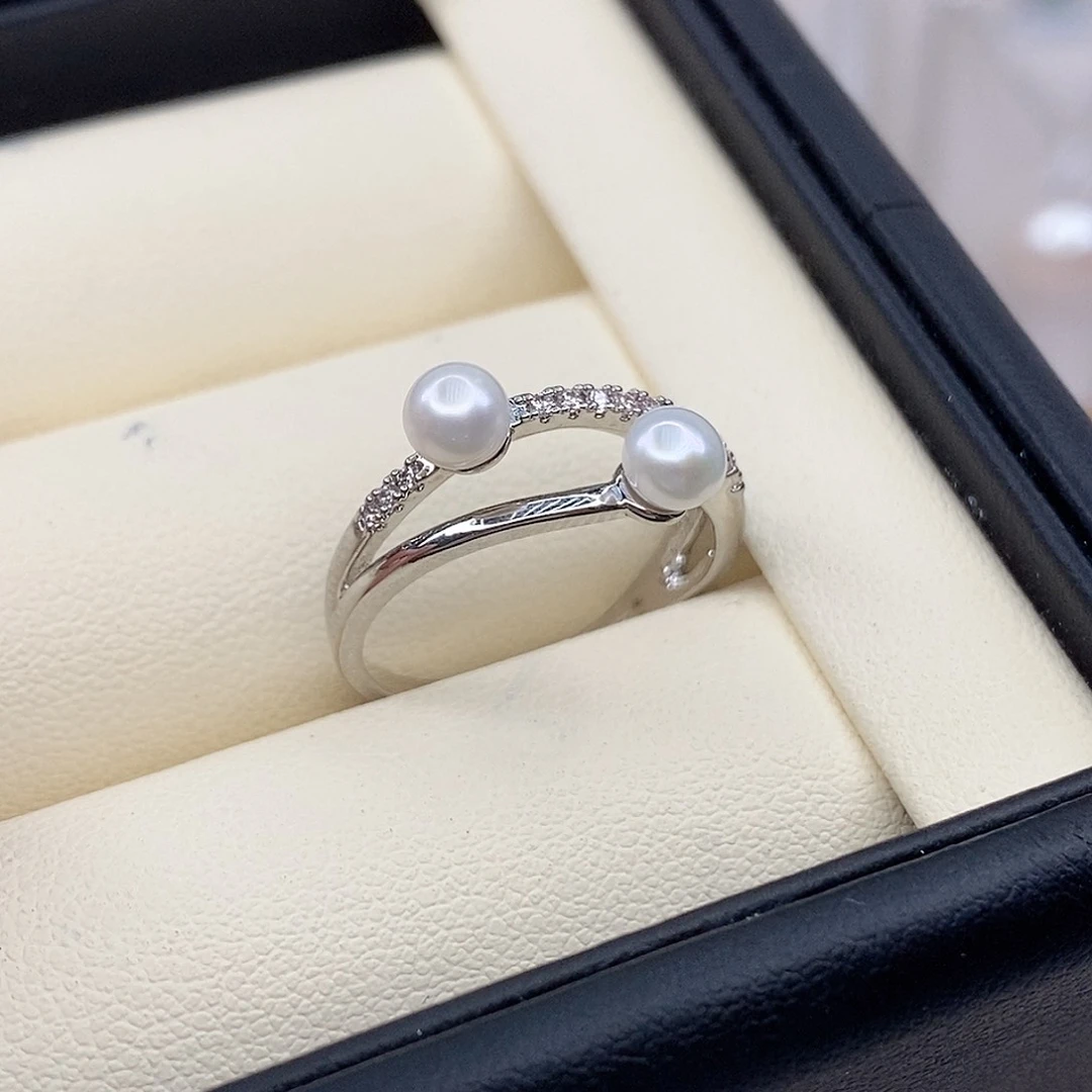 戒指合金淡水珍珠