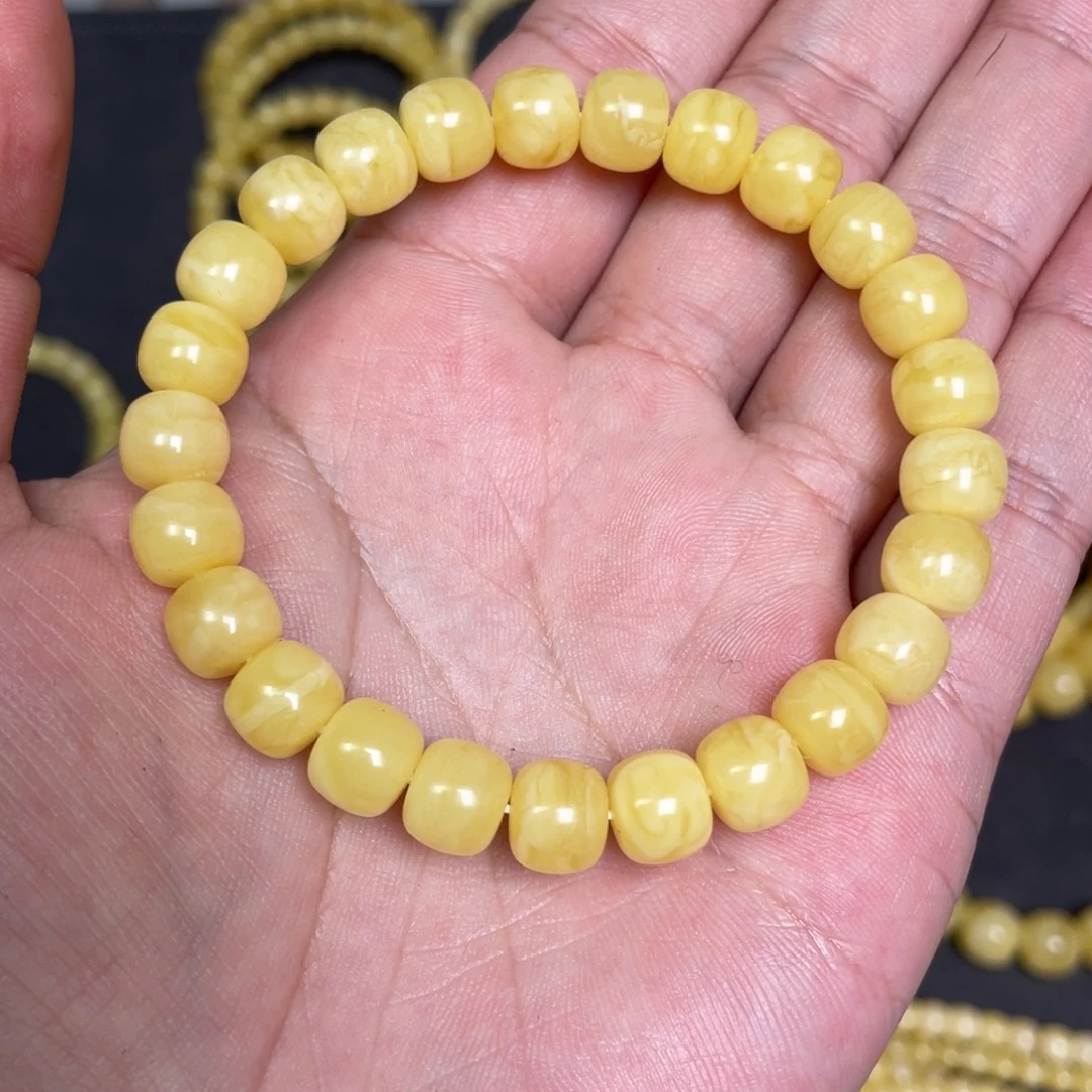 蜜蜡未镶嵌裸石蜜蜡手串8.6mm