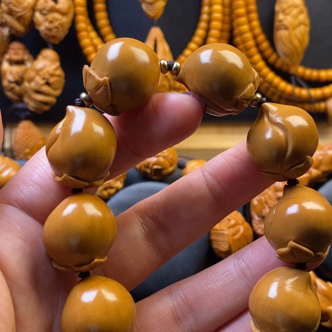 橄榄核手串/手链寿桃串