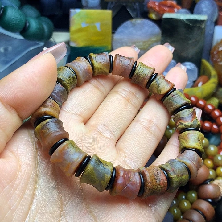 硅化玉未镶嵌手串