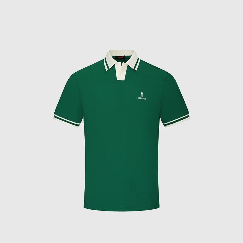 【抗UV防晒】比音勒芬高尔夫2025夏新款男运动高端短袖翻领POLO衫