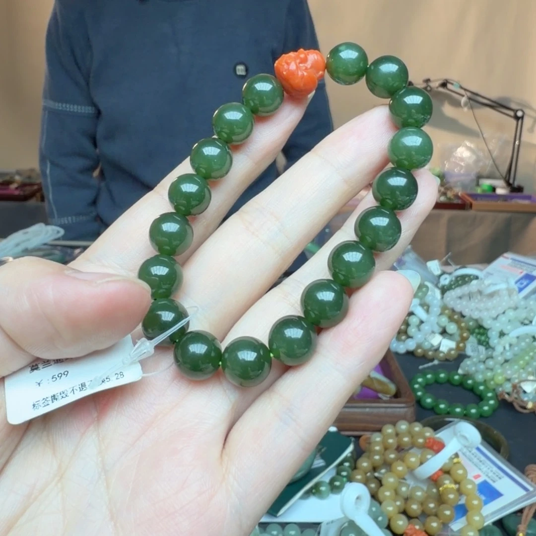 和田玉未镶嵌手链