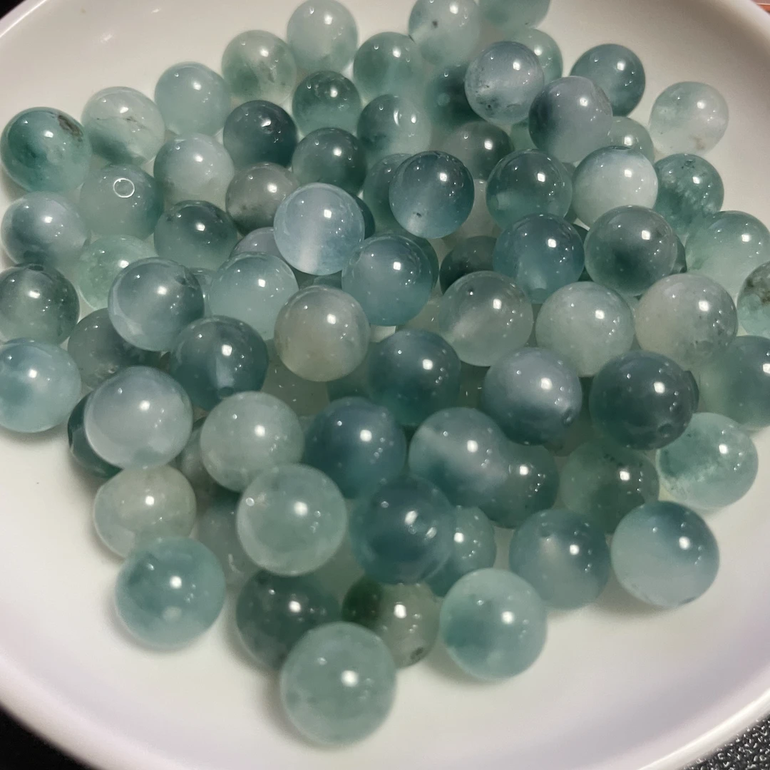 散珠蓝飘花526--卡6MM -- 30颗（赠弹力绳）