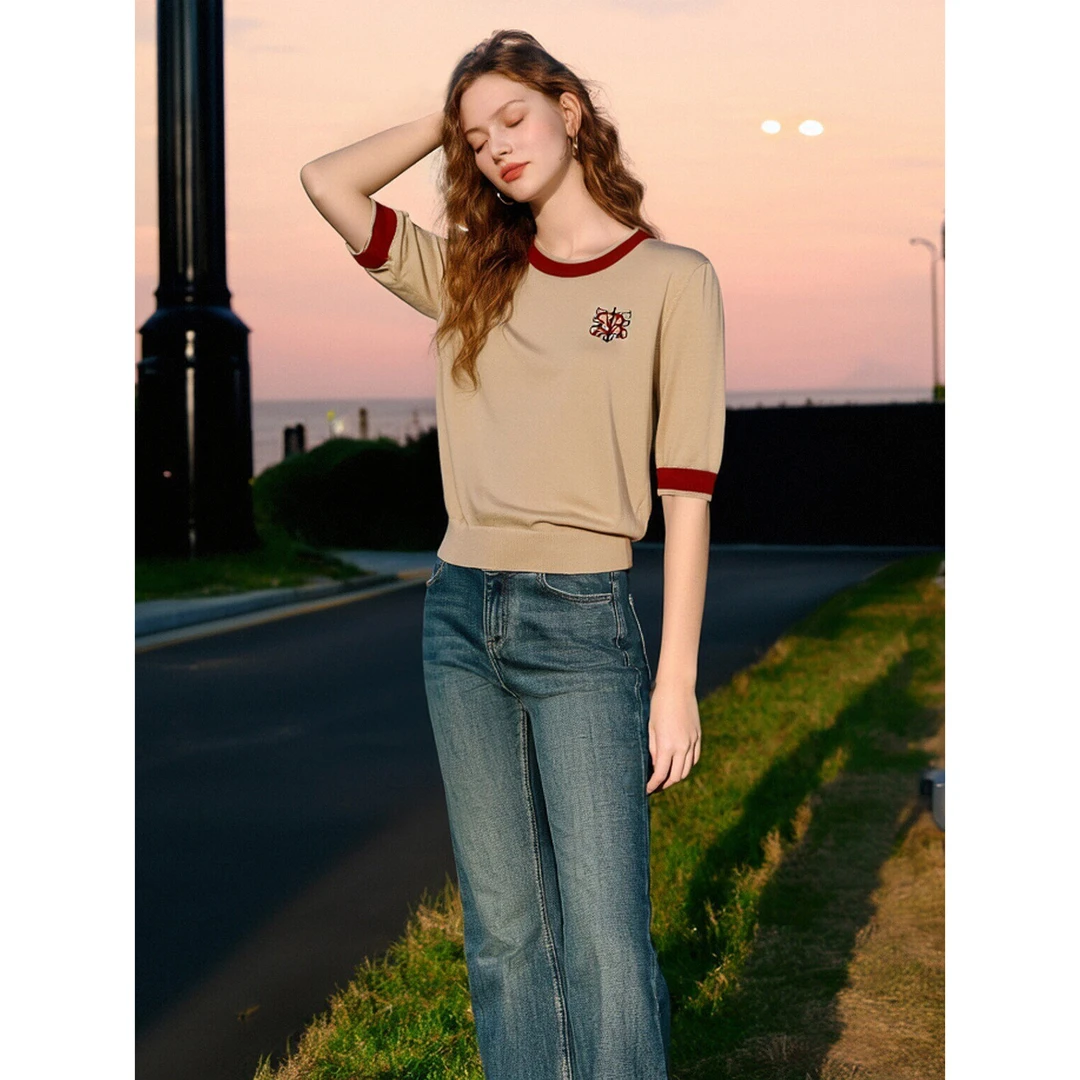 台湾品牌女装高端秋冬新款上衣 若6598A