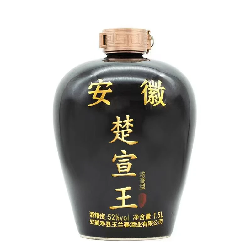 楚宣王珍藏6酒52度白酒1.5L/坛 浓香型纯粮食酒礼盒装52度1.5L