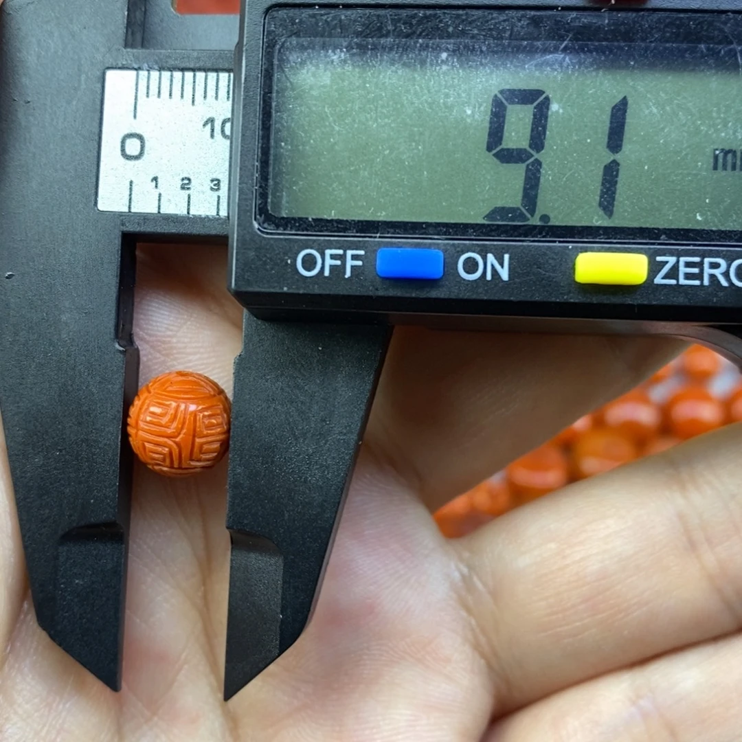 南红玛瑙未镶嵌单珠9mm