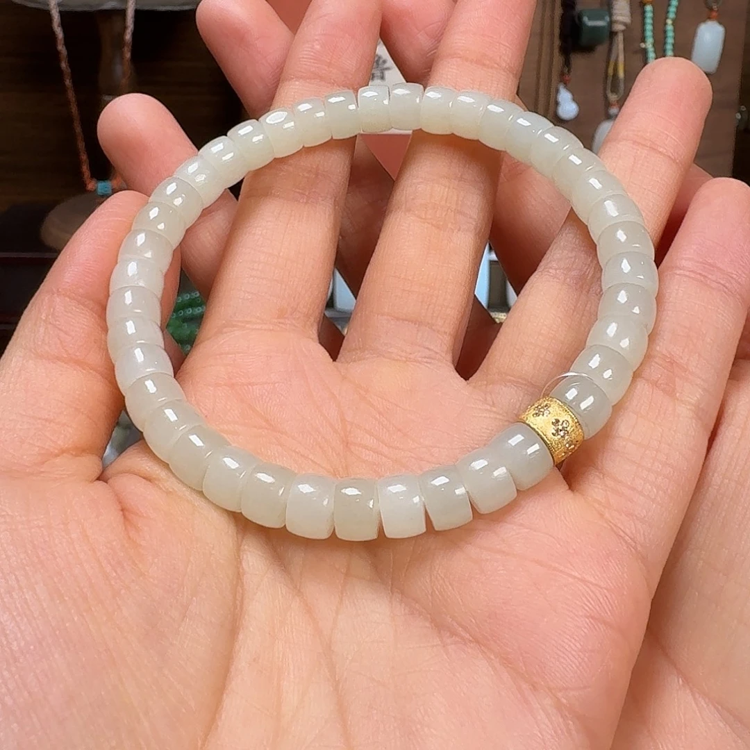 和田玉未镶嵌手链