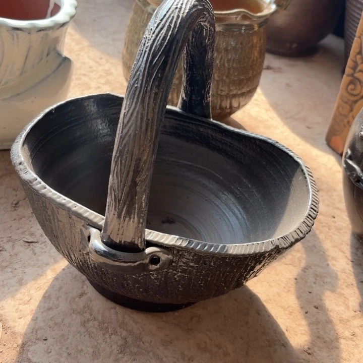 紫砂花盆口径26/18总高23