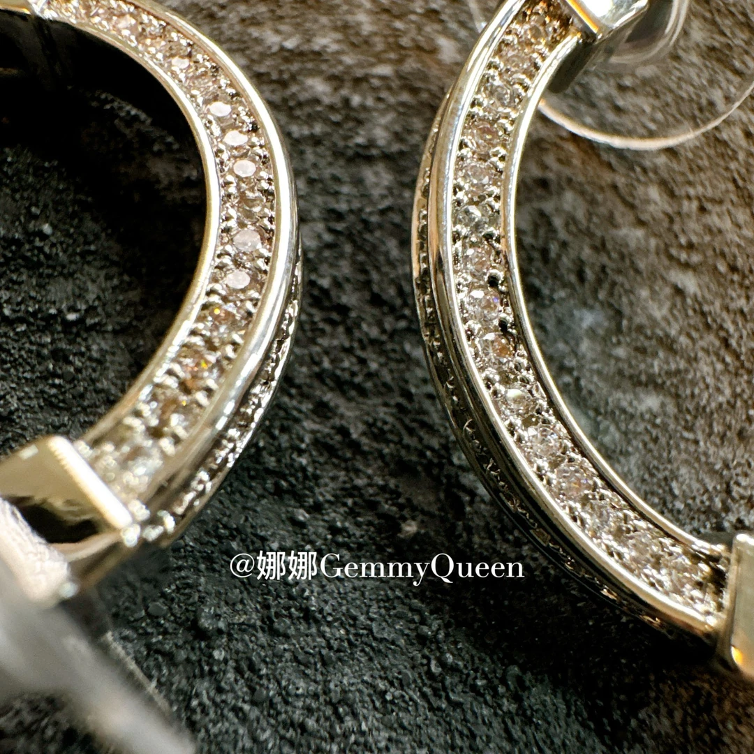 铜合金合成锆石耳饰 娜娜GemmyQueen耳环GQ09476