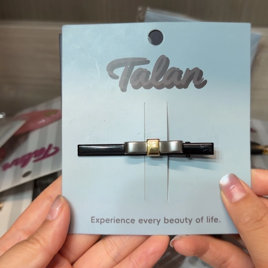 稚***心皮质非金属蝴蝶结银色