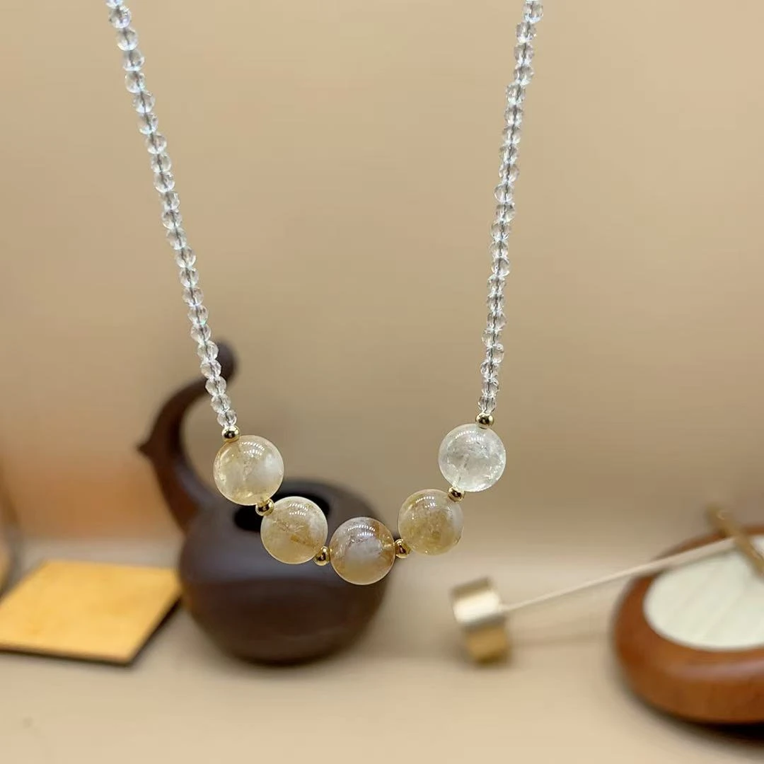 【玉美人】水晶项链（多样性发货拍一发一）