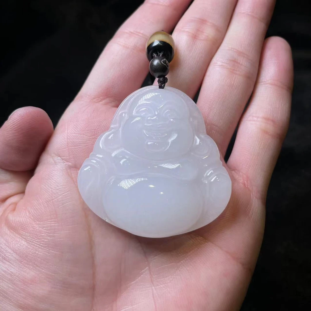 景景严选-金丝玉弥勒佛吊坠约30*40mm#