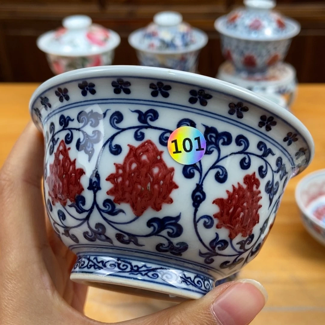 手绘现代茶具非古董