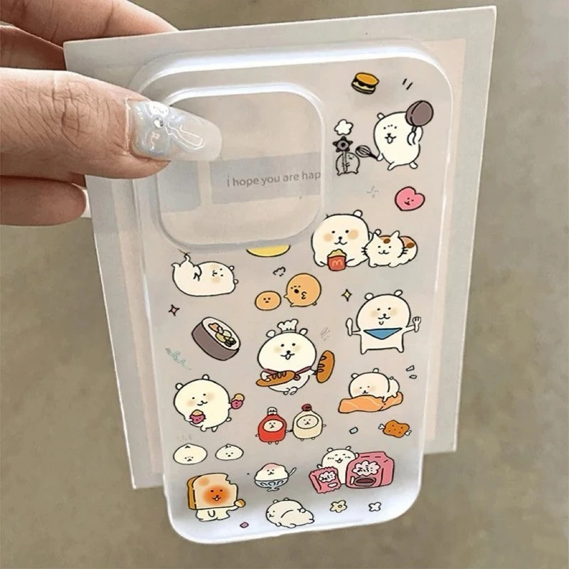 自嘲熊烘焙师适用苹果16手机壳13保护壳iPhone15/14卡通12磨砂11