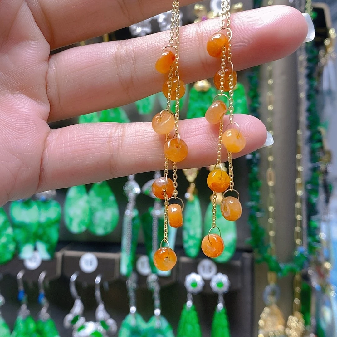 未镶嵌翡翠耳饰翡翠