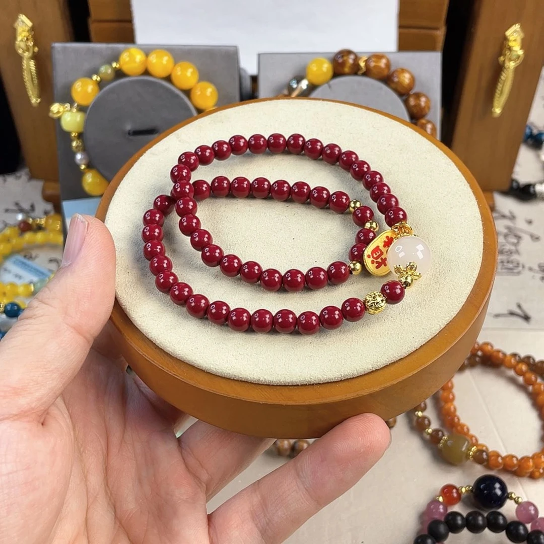 木变石手饰银S925镀金镶嵌