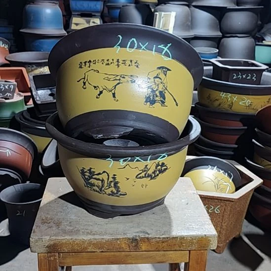 宜兴紫砂花盆清仓库清仓处理