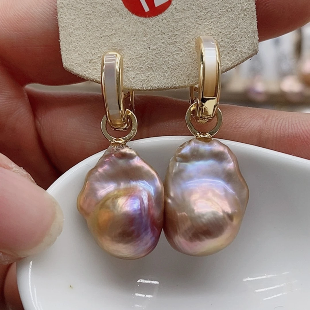 【闪购商品】淡水珍珠耳饰银S925镶嵌