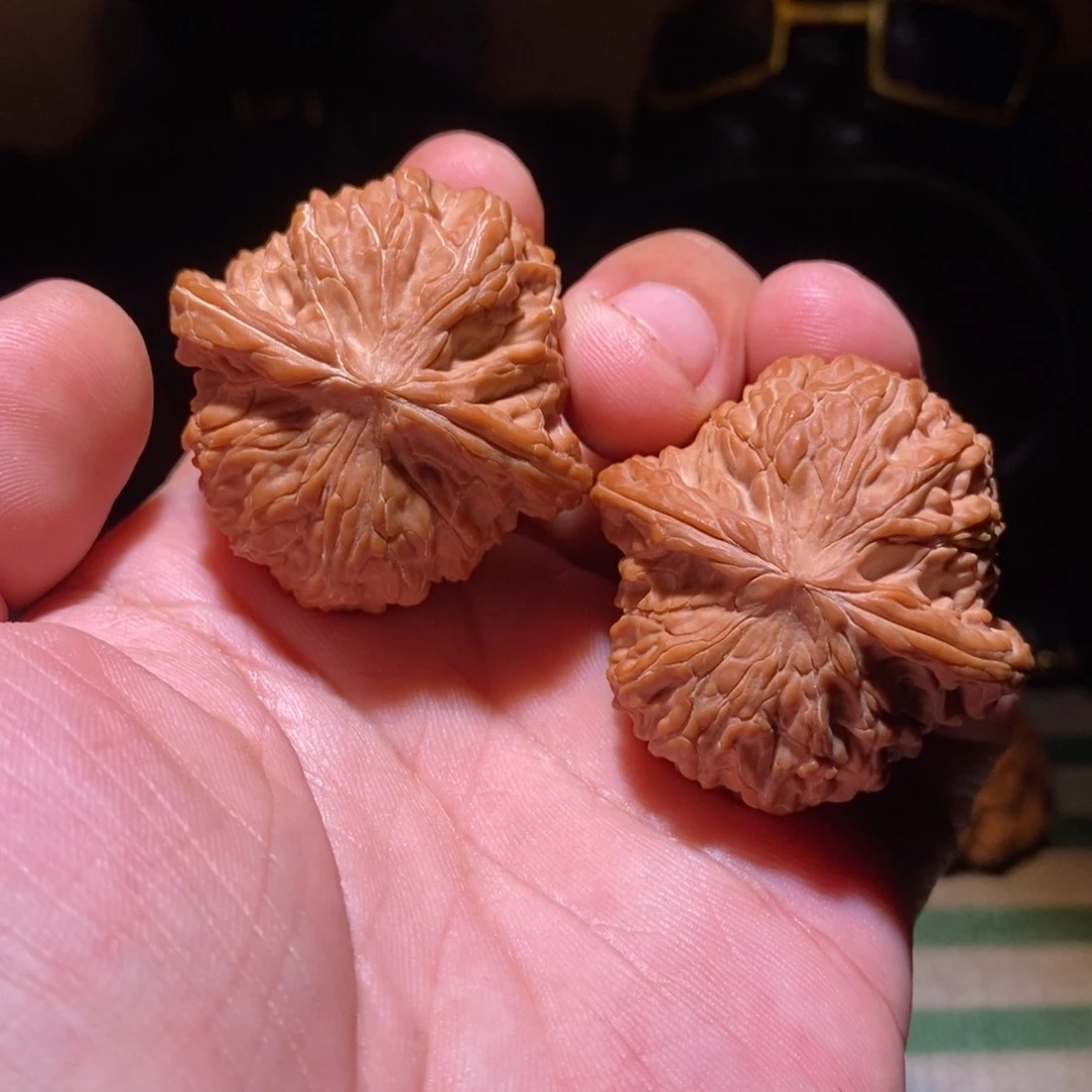 文玩核桃把件41磨盘