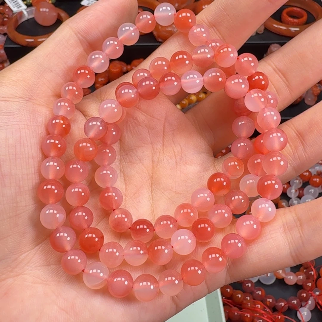 南红玛瑙未镶嵌手串7mm