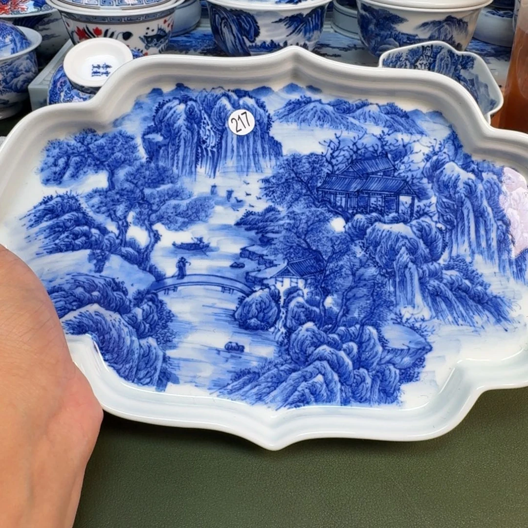 陶景德镇纯手绘茶具圆圆217