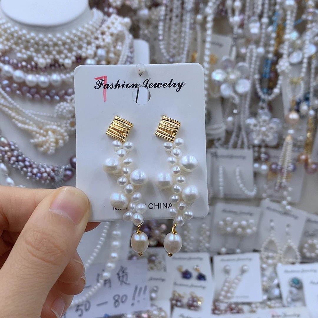 颈饰合金淡水珍珠