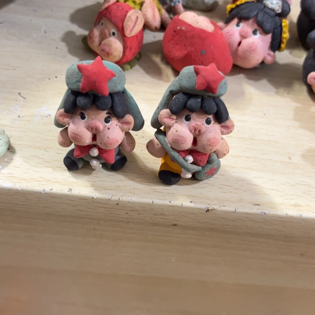 小***跑泥塑古镇炻陶花盆
