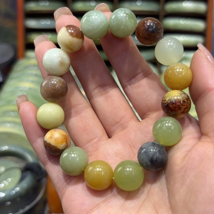 岫玉未镶嵌手镯天然