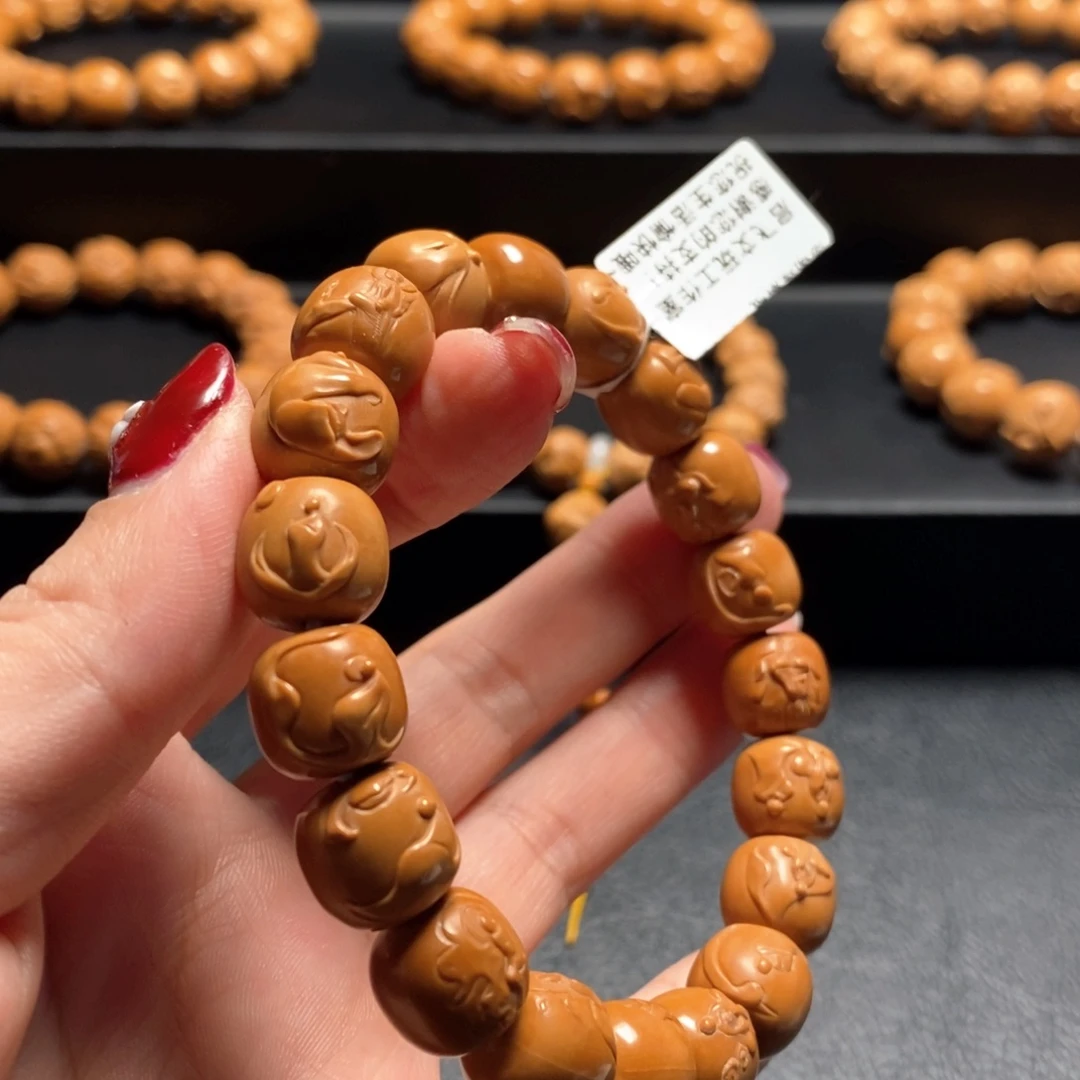 猴头核桃手串财*迷L型无相11+