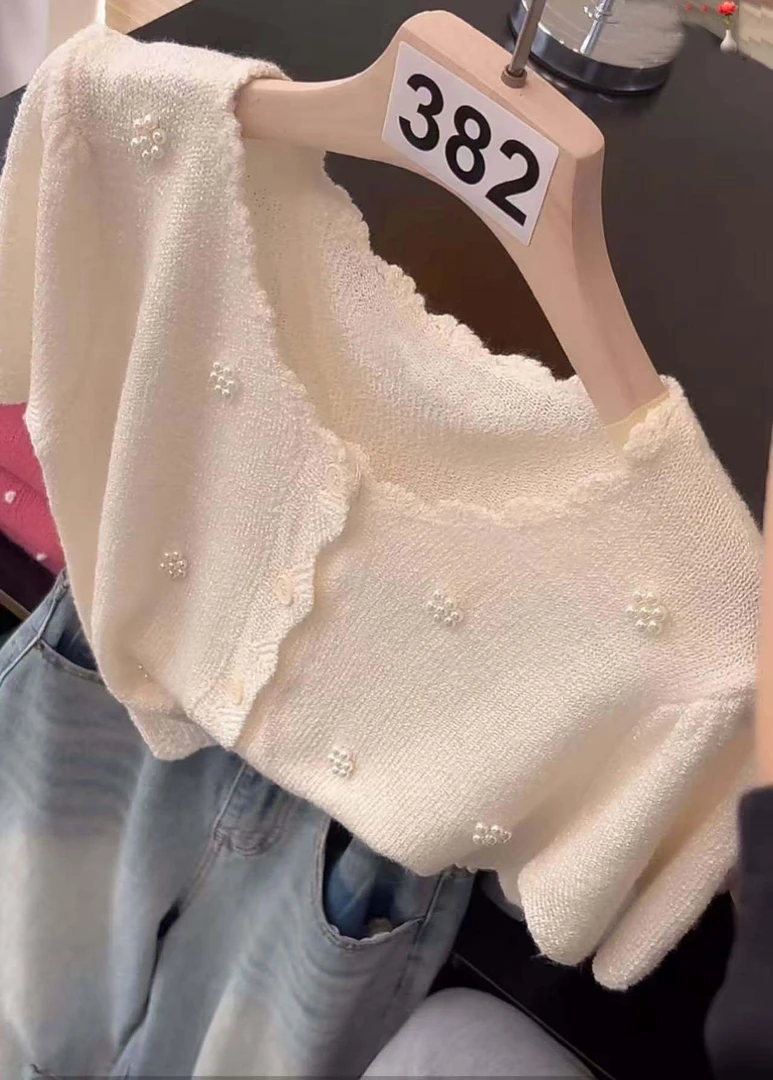 8.4新新2025春夏短袖针织女装