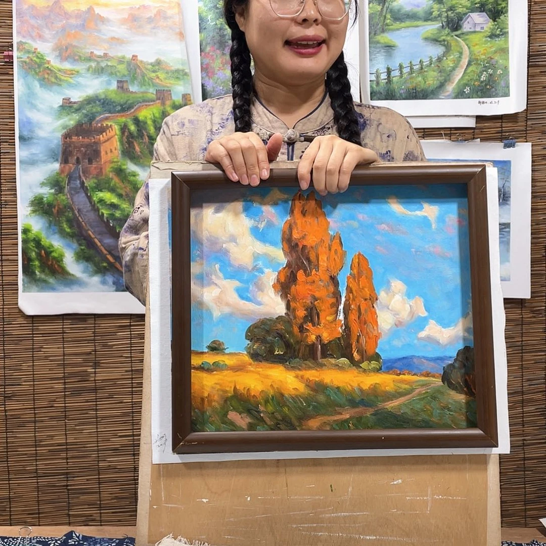 油画薇爽恭喜竞拍成功！