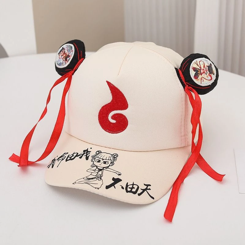 儿童棒球帽魔童哪吒帽卡通春夏秋季新款男女童遮阳帽子宝宝鸭舌帽