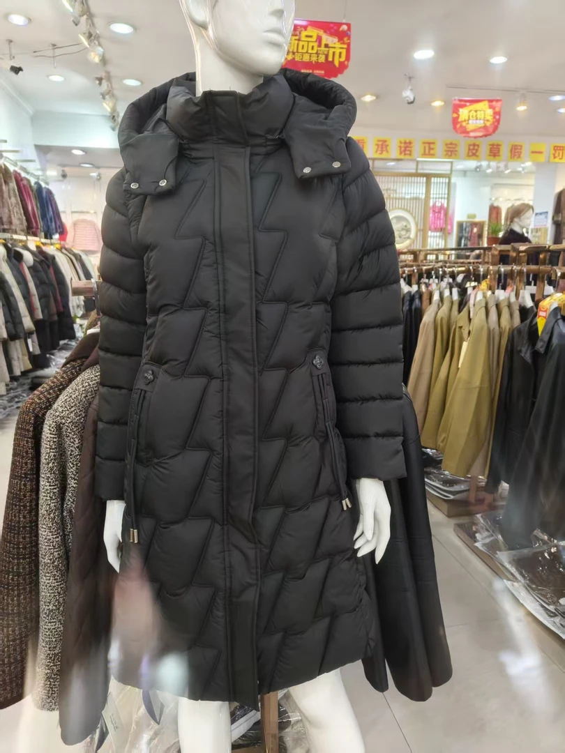 中长款长款女装中老年女装厚款时尚修身型