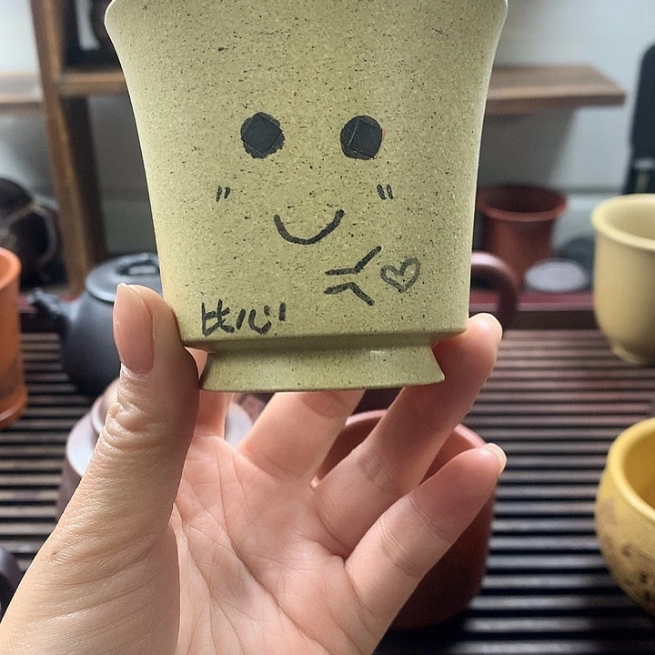 紫砂茶杯本绿主人杯130c