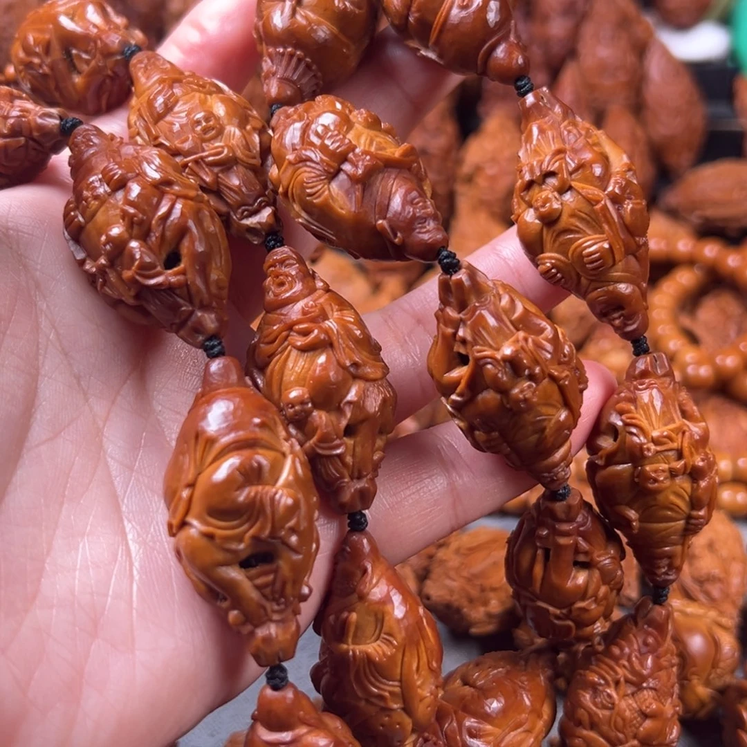 手串/手链橄榄核2.15永财 纯刀 骑兽童子罗汉大脖挂