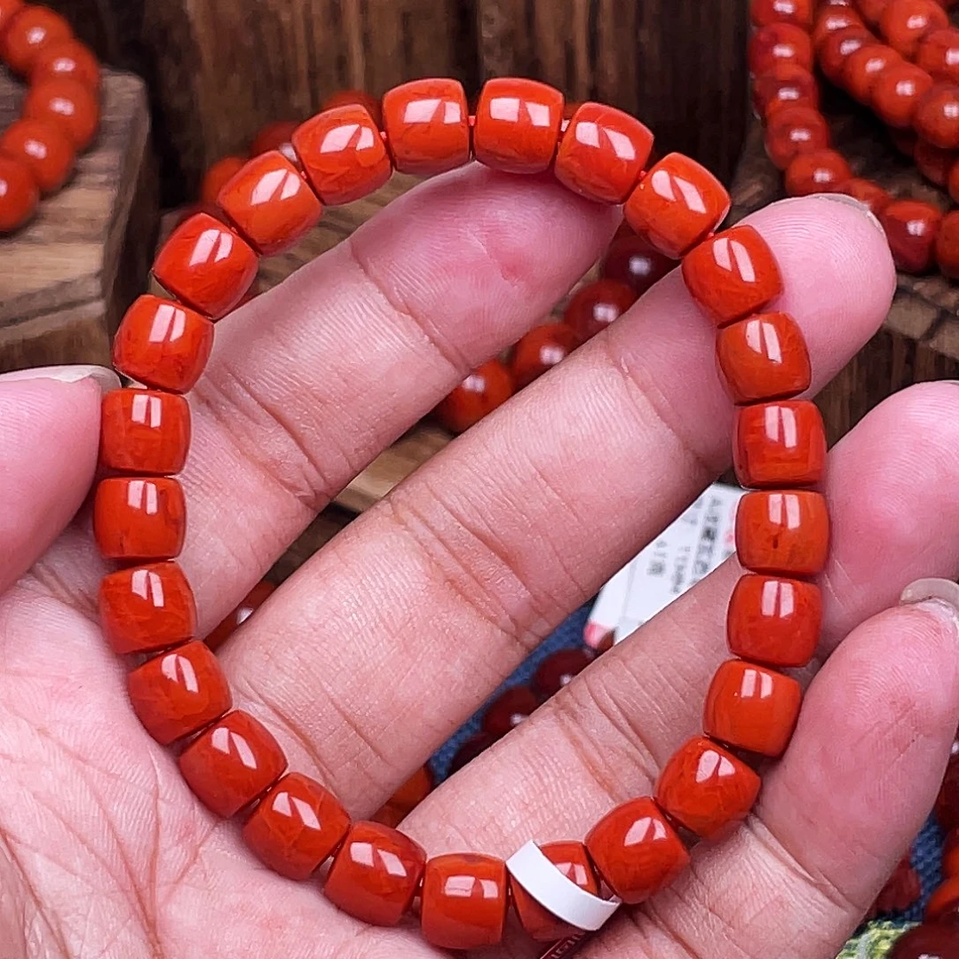 未镶嵌手链南红玛瑙南红瓦西卡8直切手串