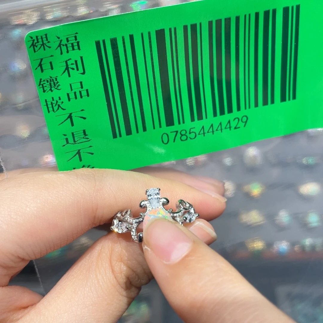 织***猪欧泊银S925镶嵌欧泊戒指