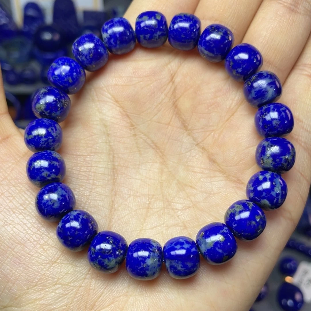 青金石未镶嵌10×9mm老型手串