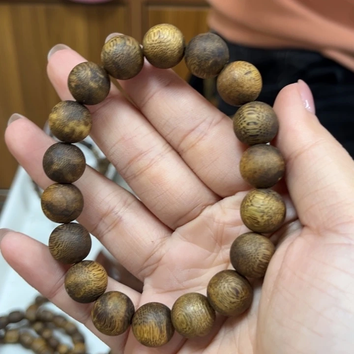 沉香手串1.2圆珠单圈多样性发1