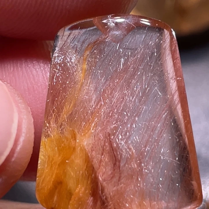 寻***美未镶嵌发晶颈饰钛