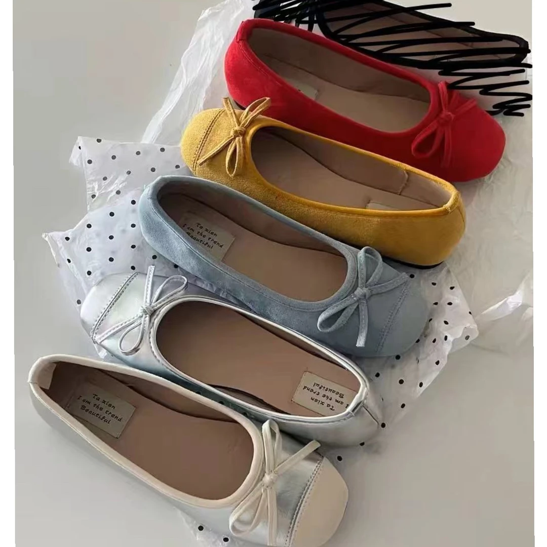 DZG（1xz1095#）推荐黄色和红色 蝴蝶结小单鞋 3-13