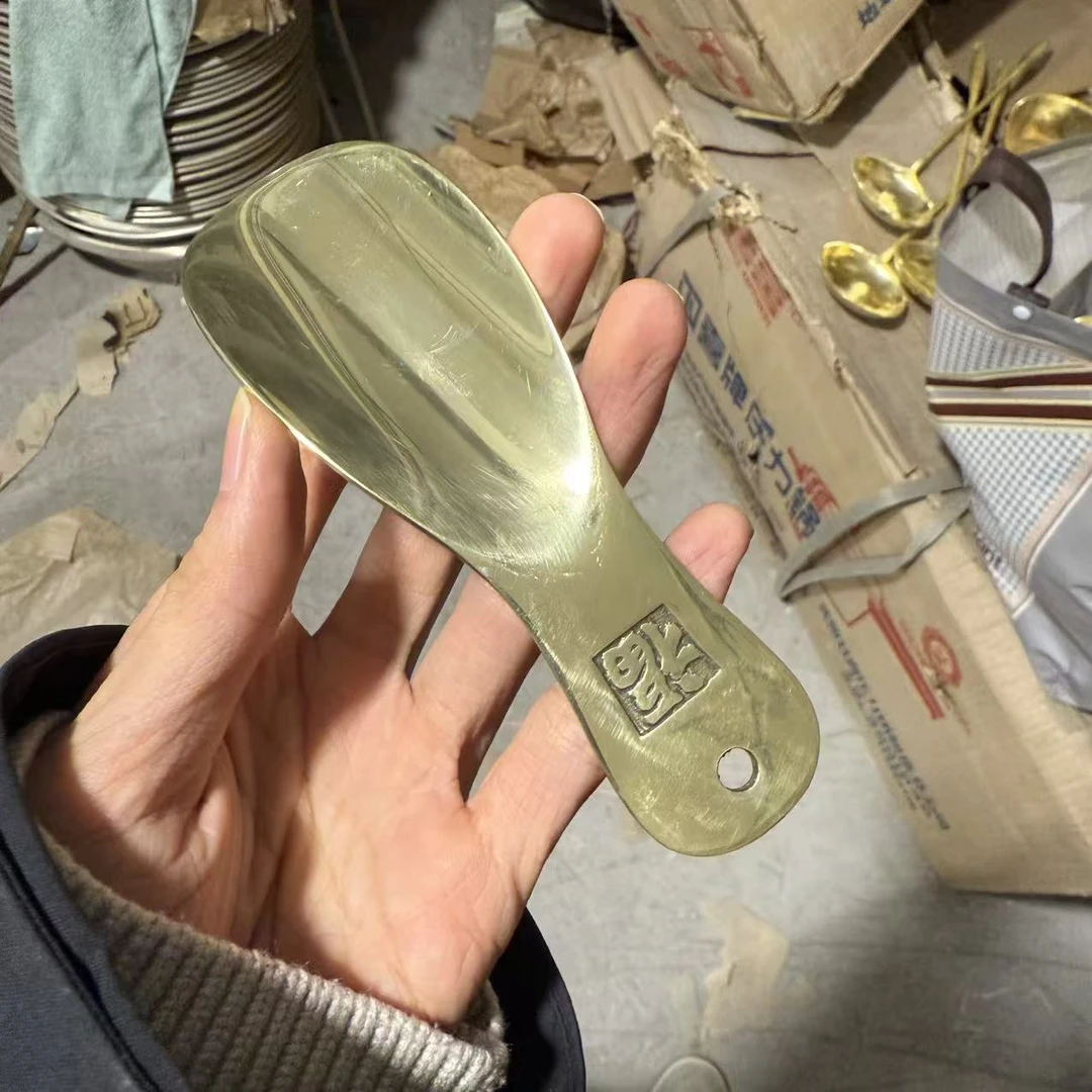 库存老货纯铜鞋拔子