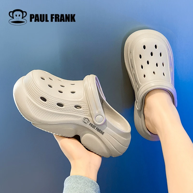 大嘴猴洞洞鞋女款增高踩屎感时尚软底厚底潮流防滑