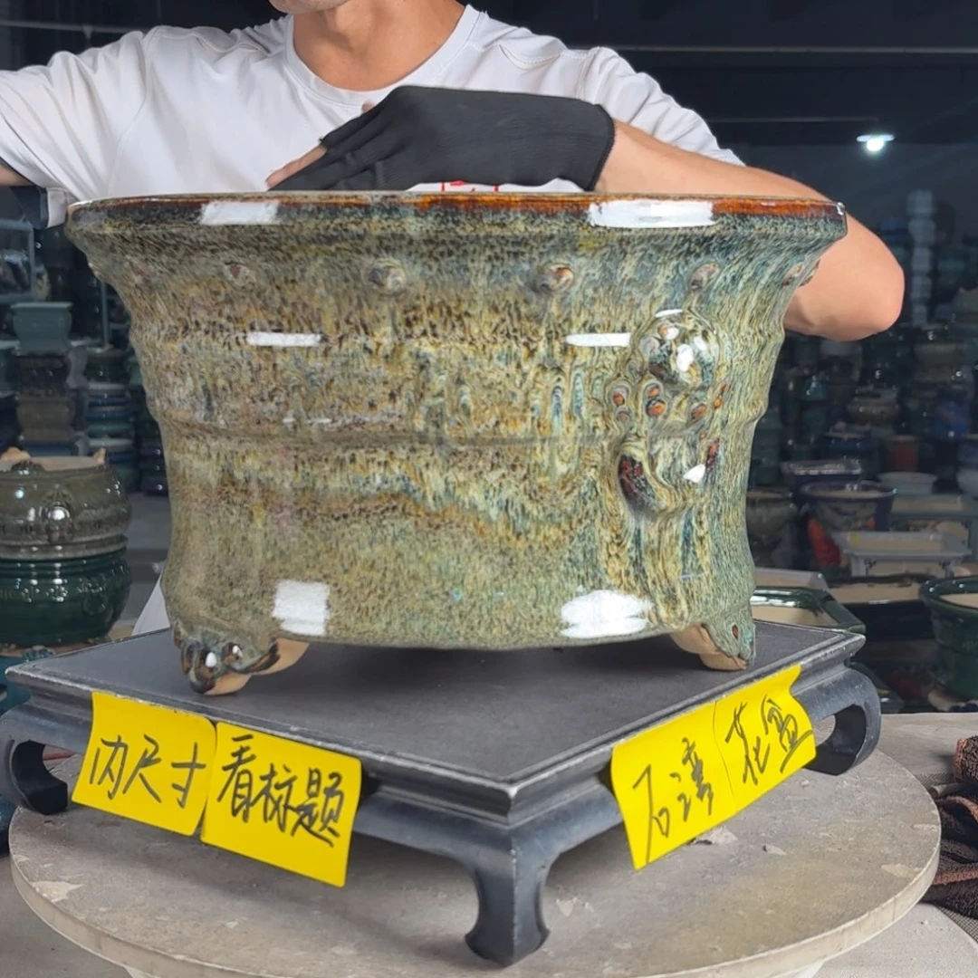 一风堂石湾花盆 内29*17