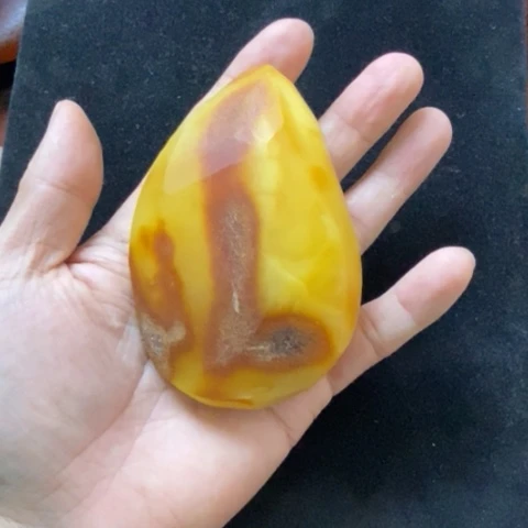 蜜蜡珠宝奇石未镶嵌酱****დ琥珀蜜蜡原石定制 随型吊坠