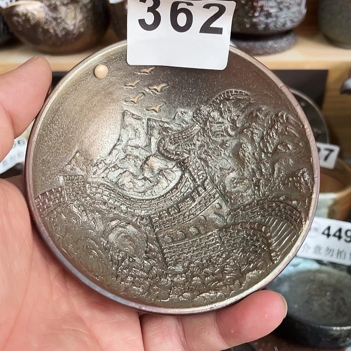 茶杯紫砂麦*学柴烧纯手工362