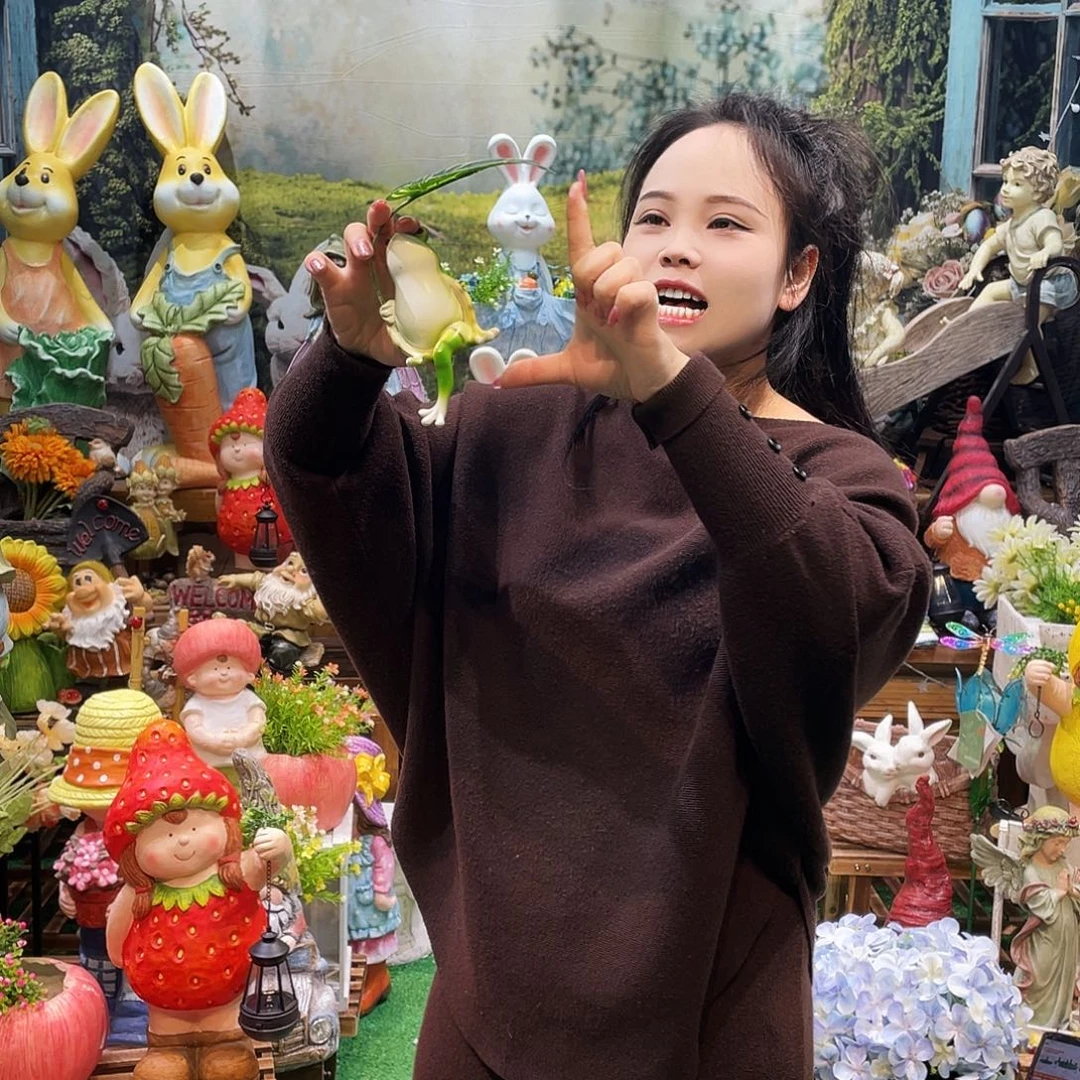 摆件花园摆件红红火火