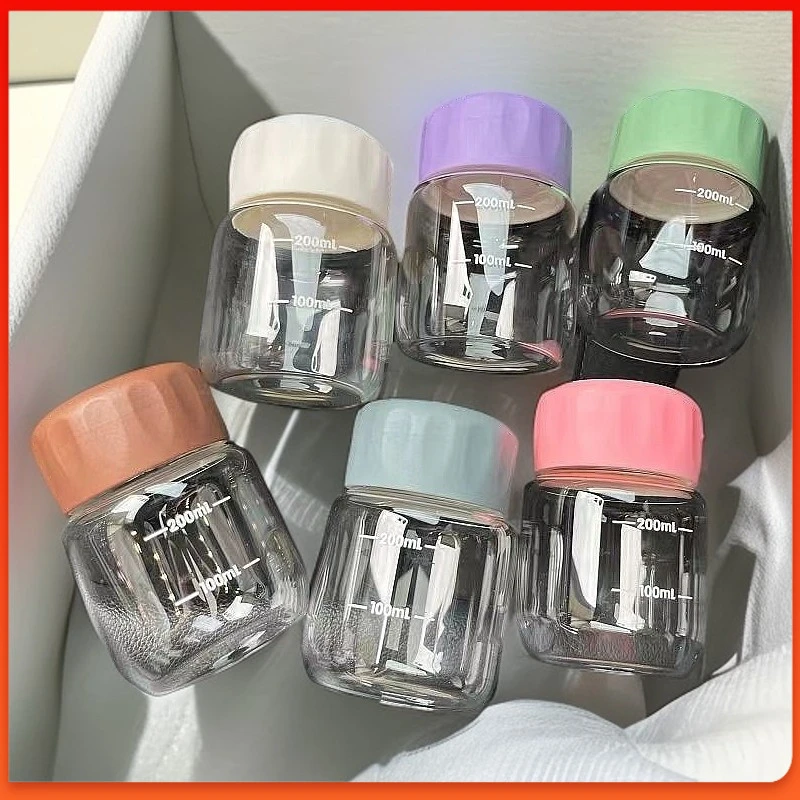 便携式豆浆杯水杯玻璃杯新款小水杯迷你小巧玻璃摇摇杯胖胖杯